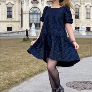 Zara Elegant Brocade Jacquard Dress